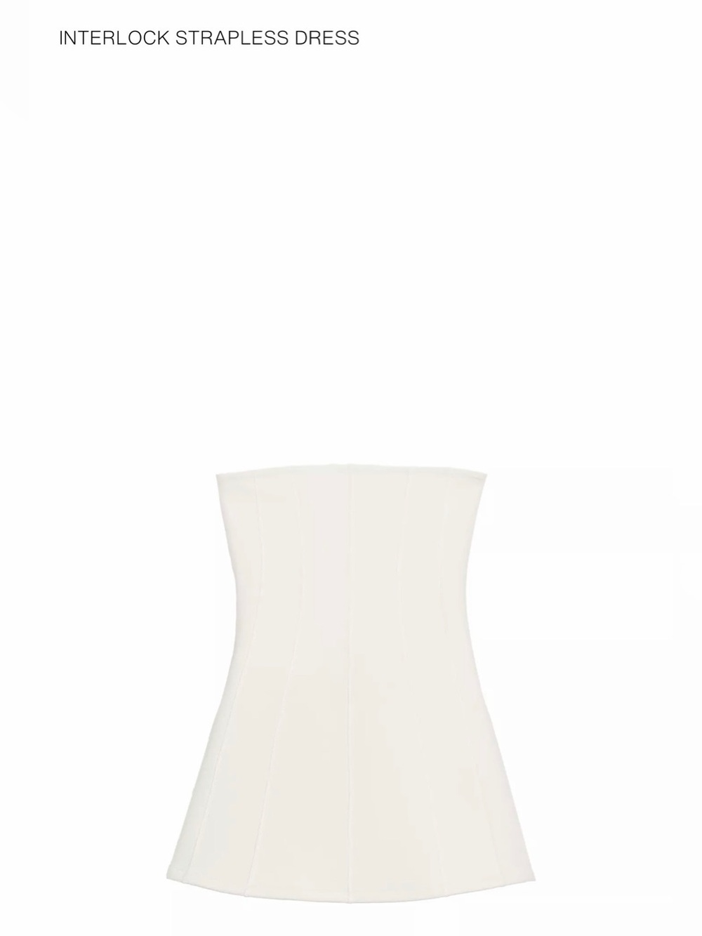 Zara Strapless Cream Slip Dress